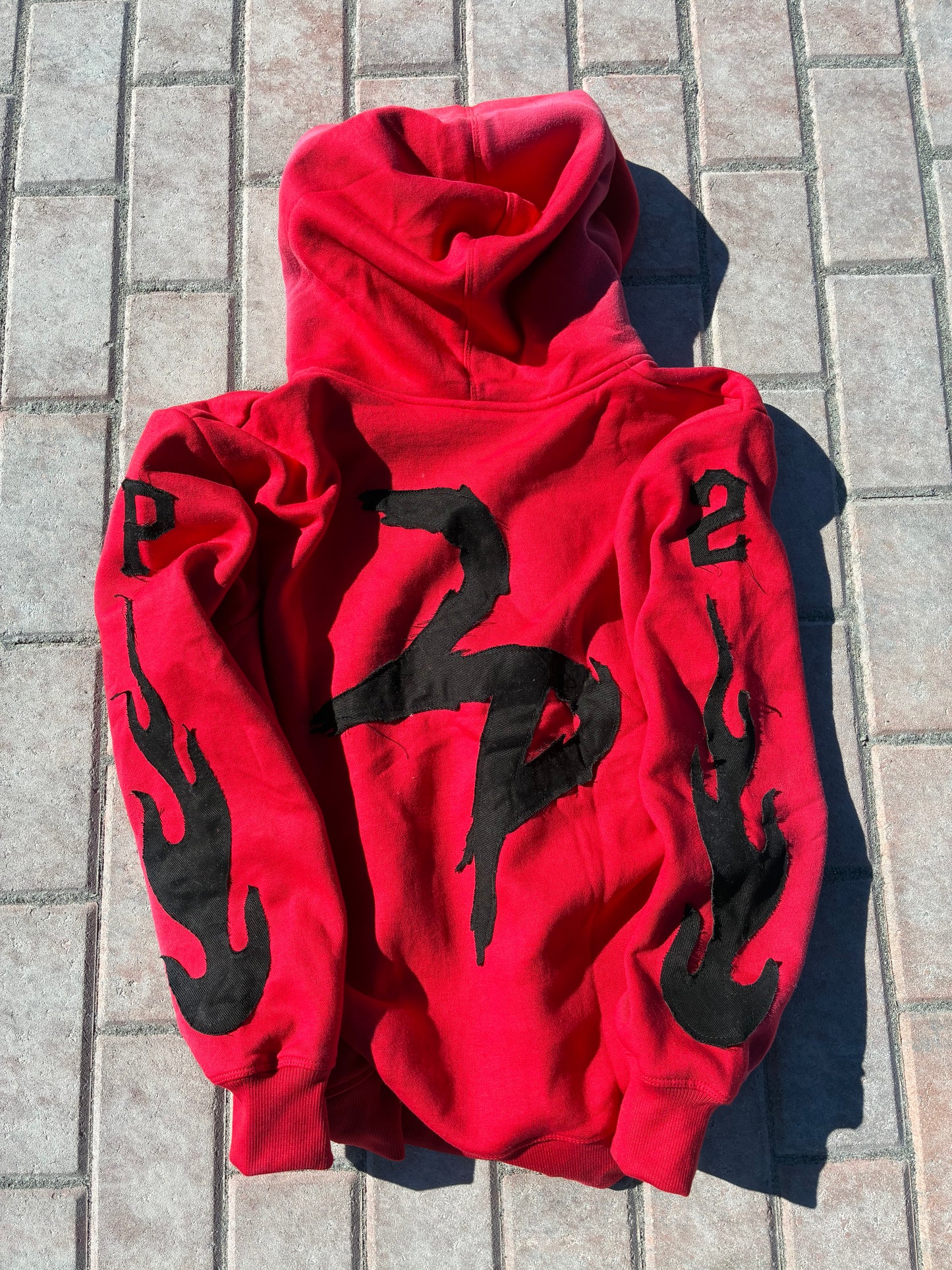 Red “Pressha” Zip-Up