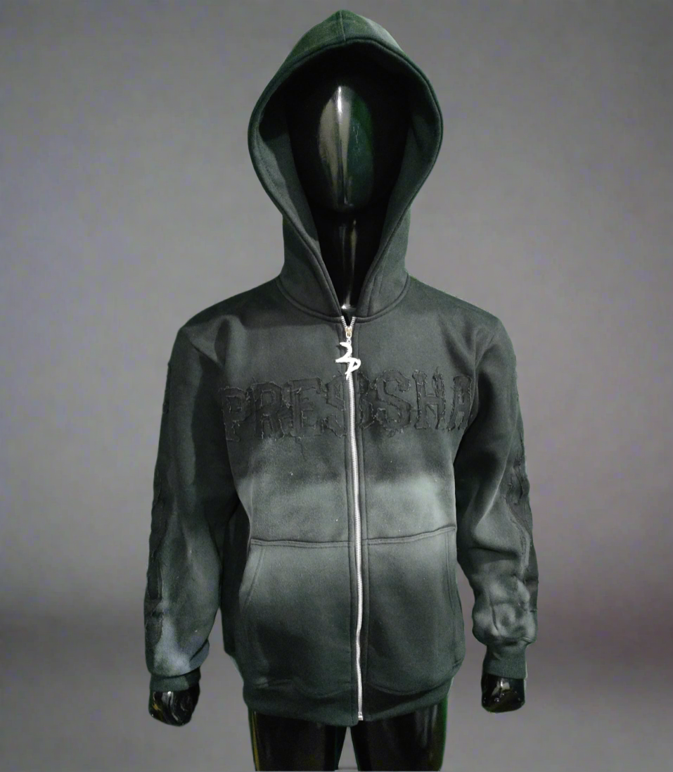 Black on Black Pressha “Zip-Up”