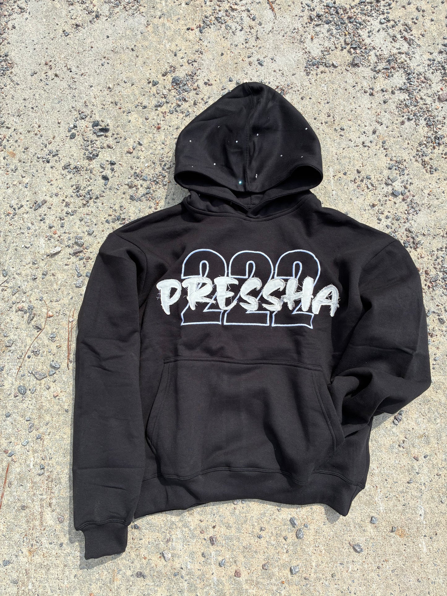 “222” Rhinestone Hoodie