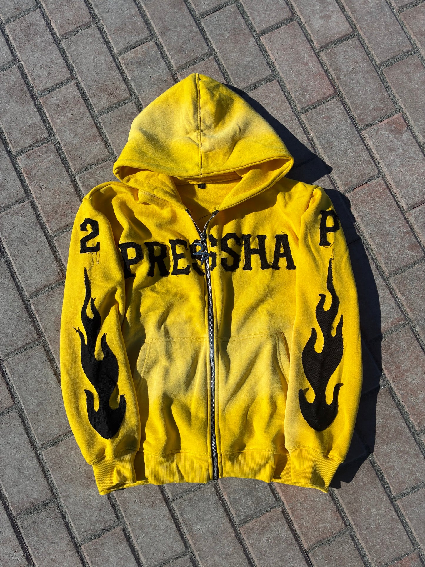 Yellow “Pressha” Zip-Up