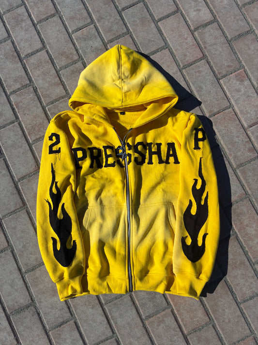 Yellow “Pressha” Zip-Up