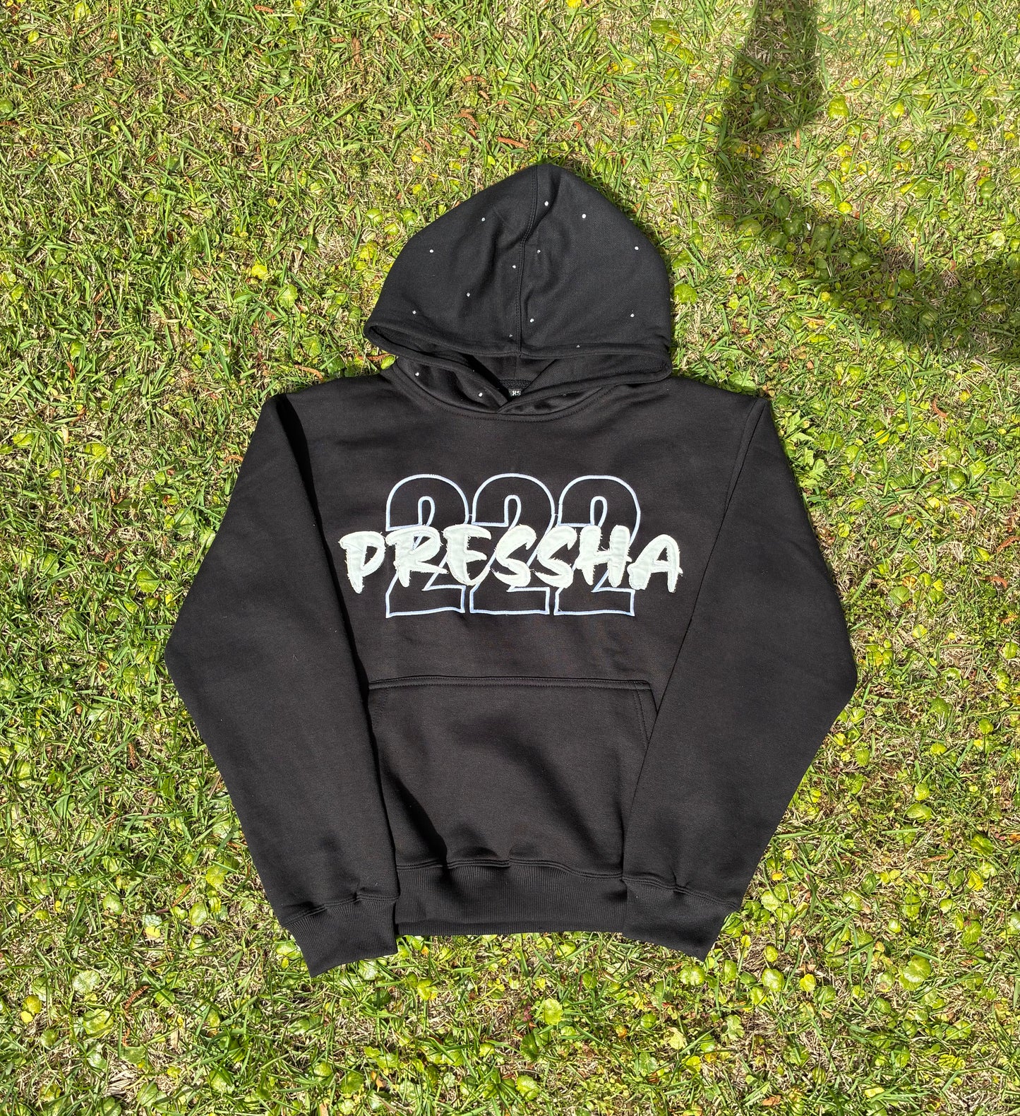 “222” Rhinestone Hoodie