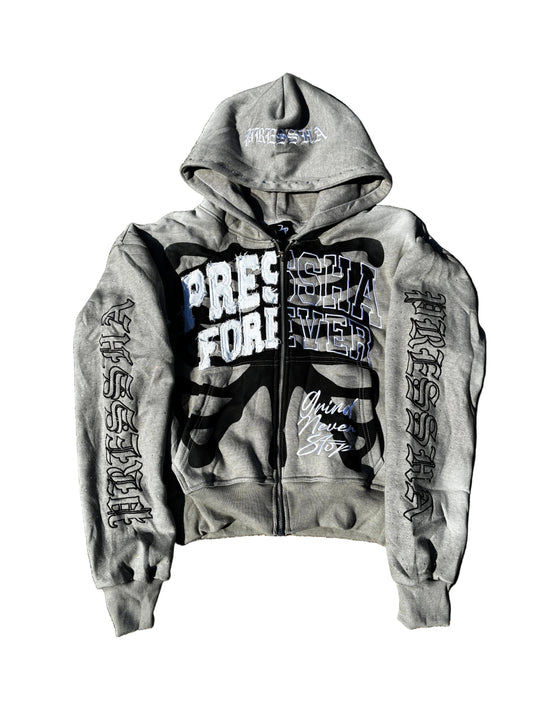 “Presshafyed” Zip-Up