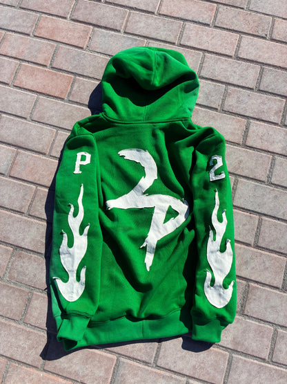 Green “Pressha” Zip-Up