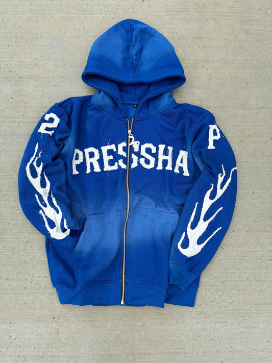 Blue Pressha Zip-Up