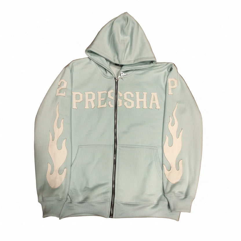 Baby Blue Pressha Zip-Up