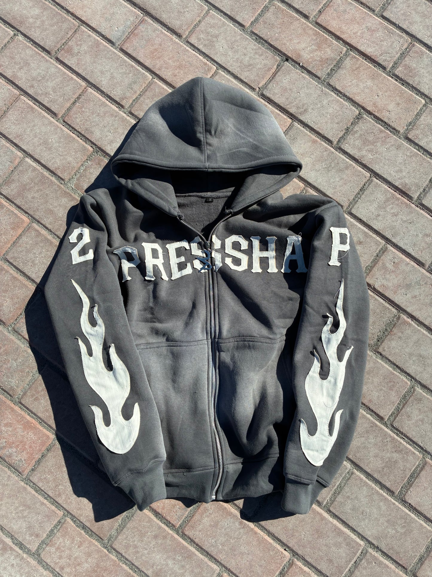 Grey “Pressha” Zip-Up