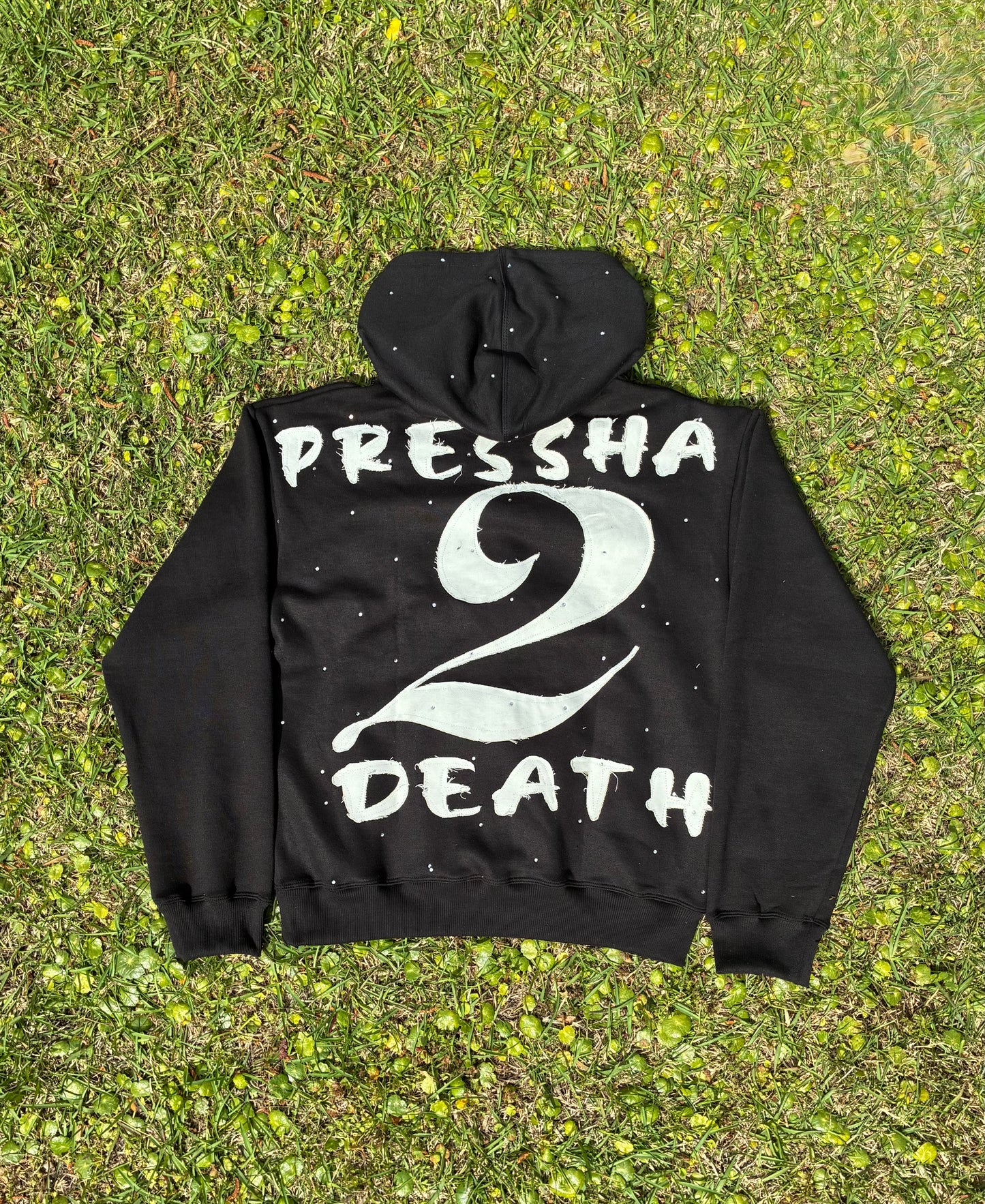 “222” Rhinestone Hoodie