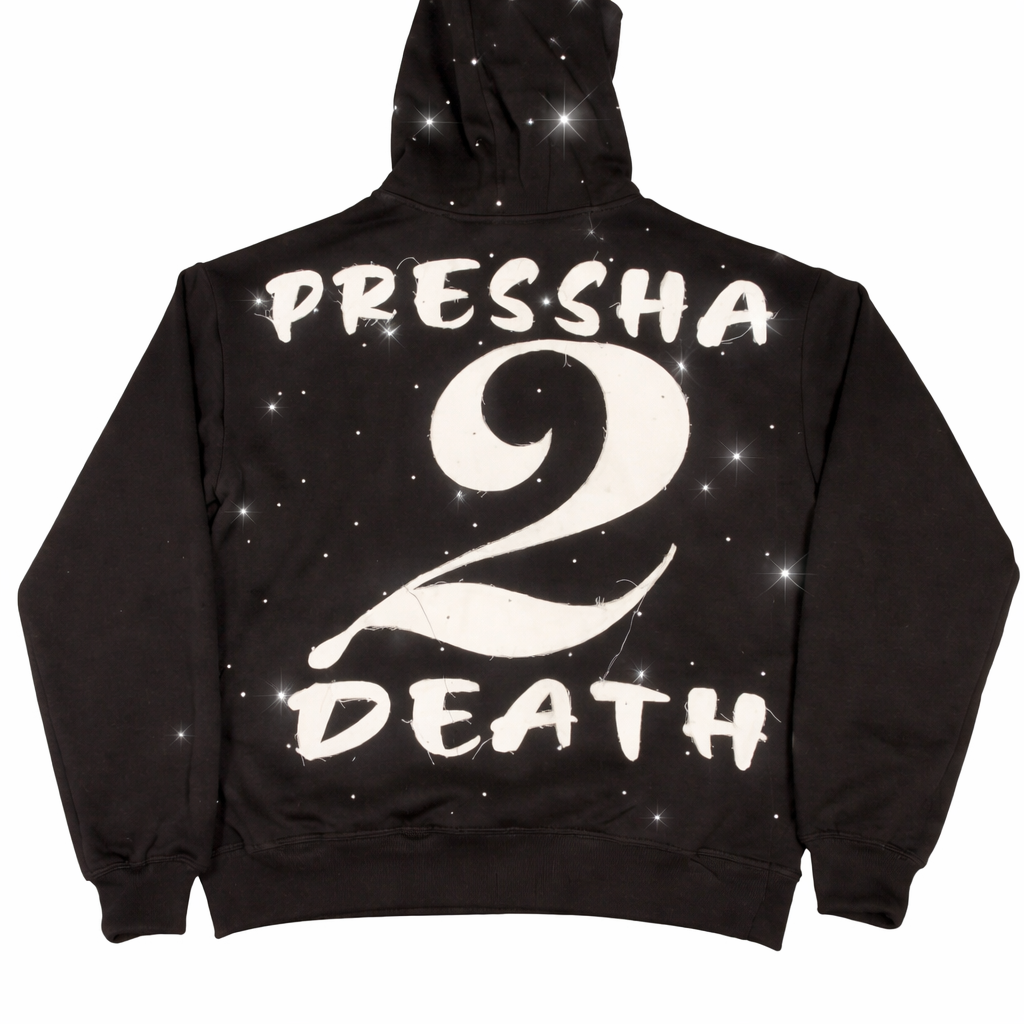 “222” Rhinestone Hoodie