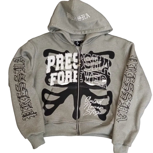 “Presshafyed” Zip-Up